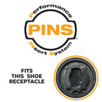 Discover the Softspikes Black Stealth Golf Cleats with high-quality PINS technology for optimal performance. Available at Curat Cart.