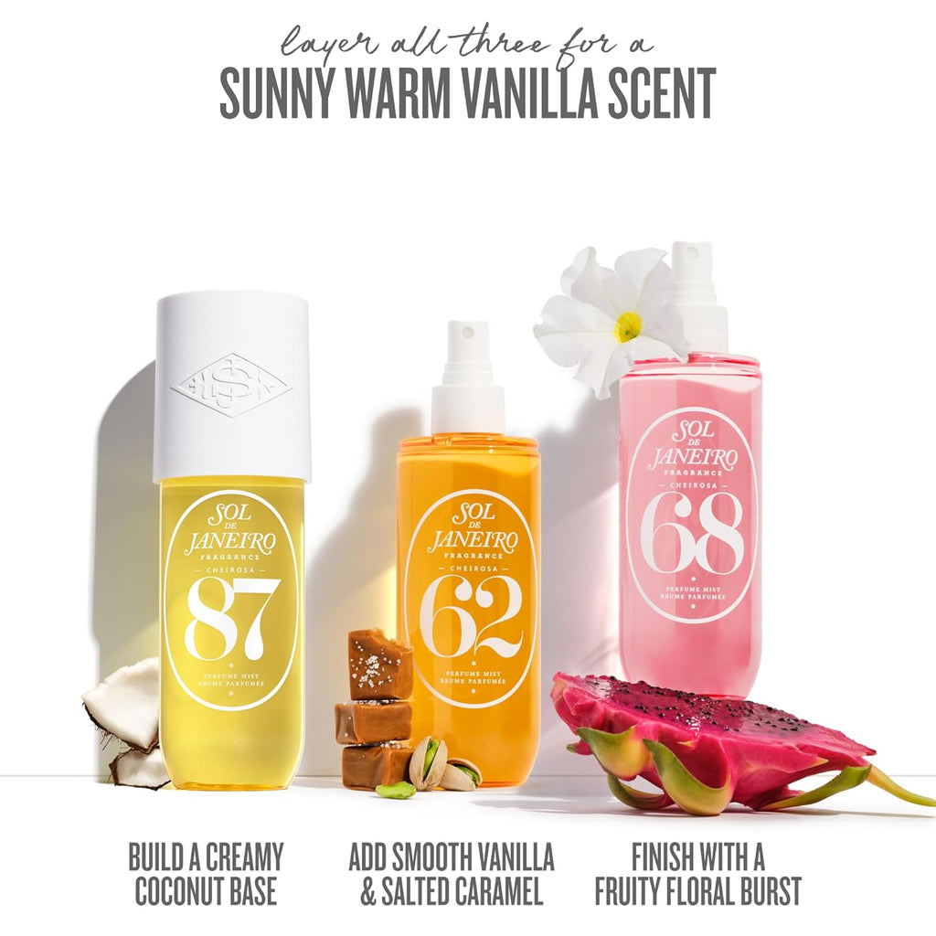 Sol de Janeiro Hair & Body Perfume - Back Label & Ingredients Details | fast dispatch across India from Curat Cart