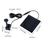 Solar Fountain Water Pump Kit with solar panel and pump, 100% Authentic and available at Curat Cart in India.