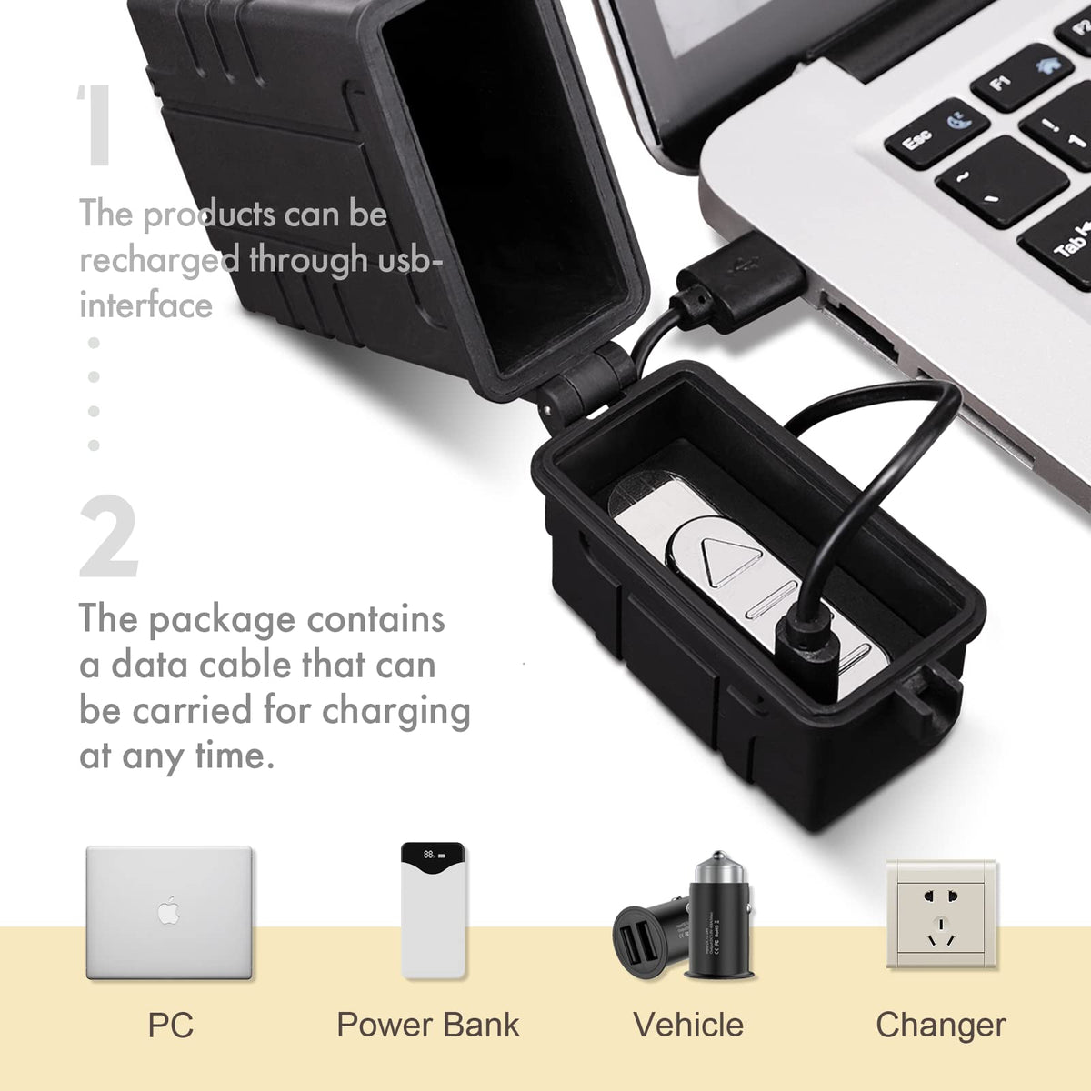 Discover the SOMGEM Cigarette Case with Lighter, featuring USB charging options for ultimate convenience and style.