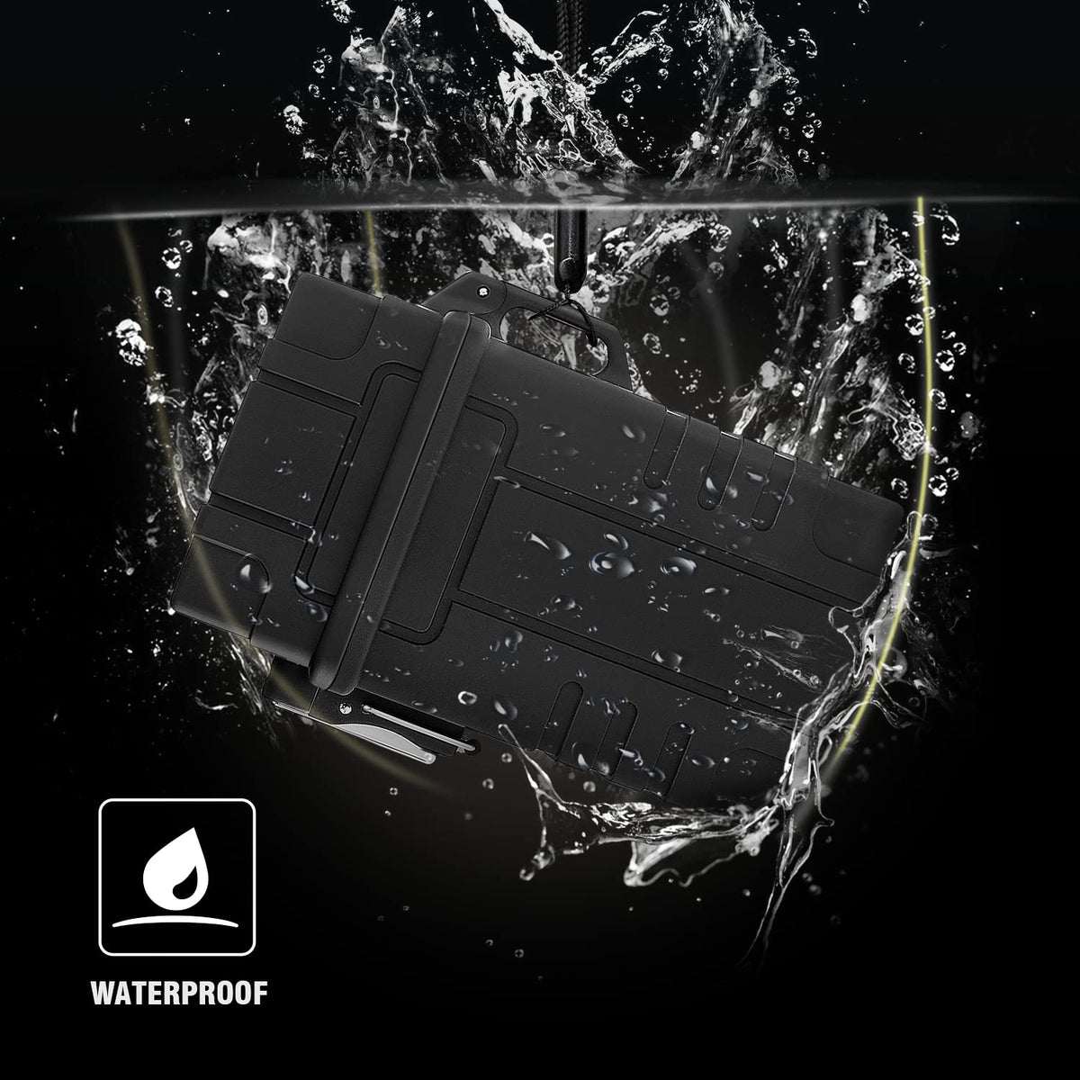 Discover the SOMGEM Waterproof Cigarette Case with Lighter, ensuring your essentials stay safe and dry. Verified by CuratCart.