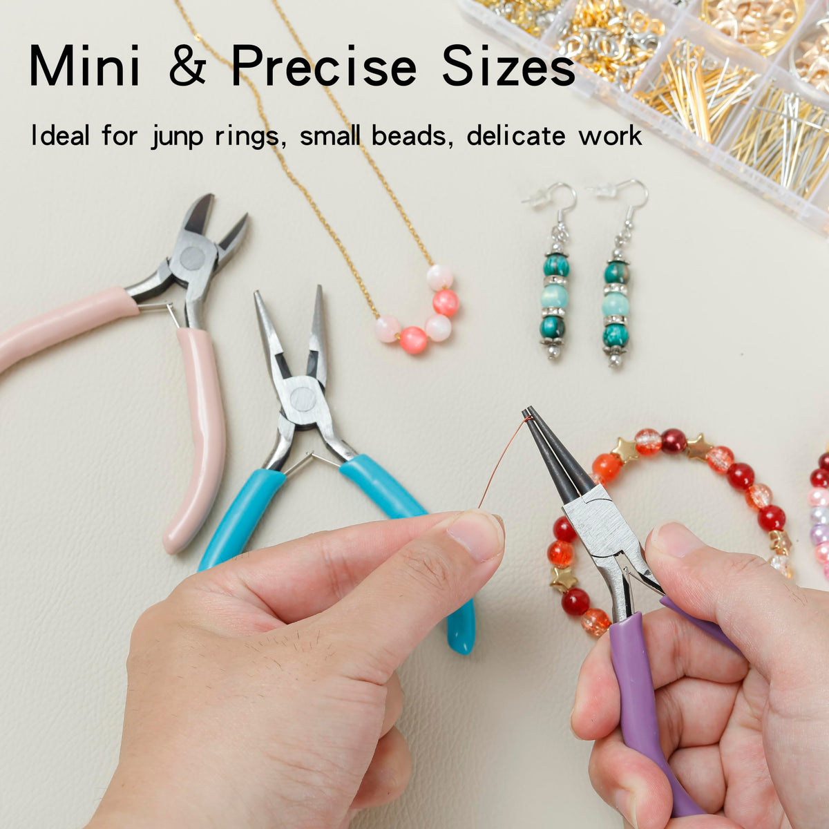 SONGIN Jewelry Pliers Set, perfect for delicate work on jump rings and beads. Elevate your crafting with Curat Cart's premium tools.