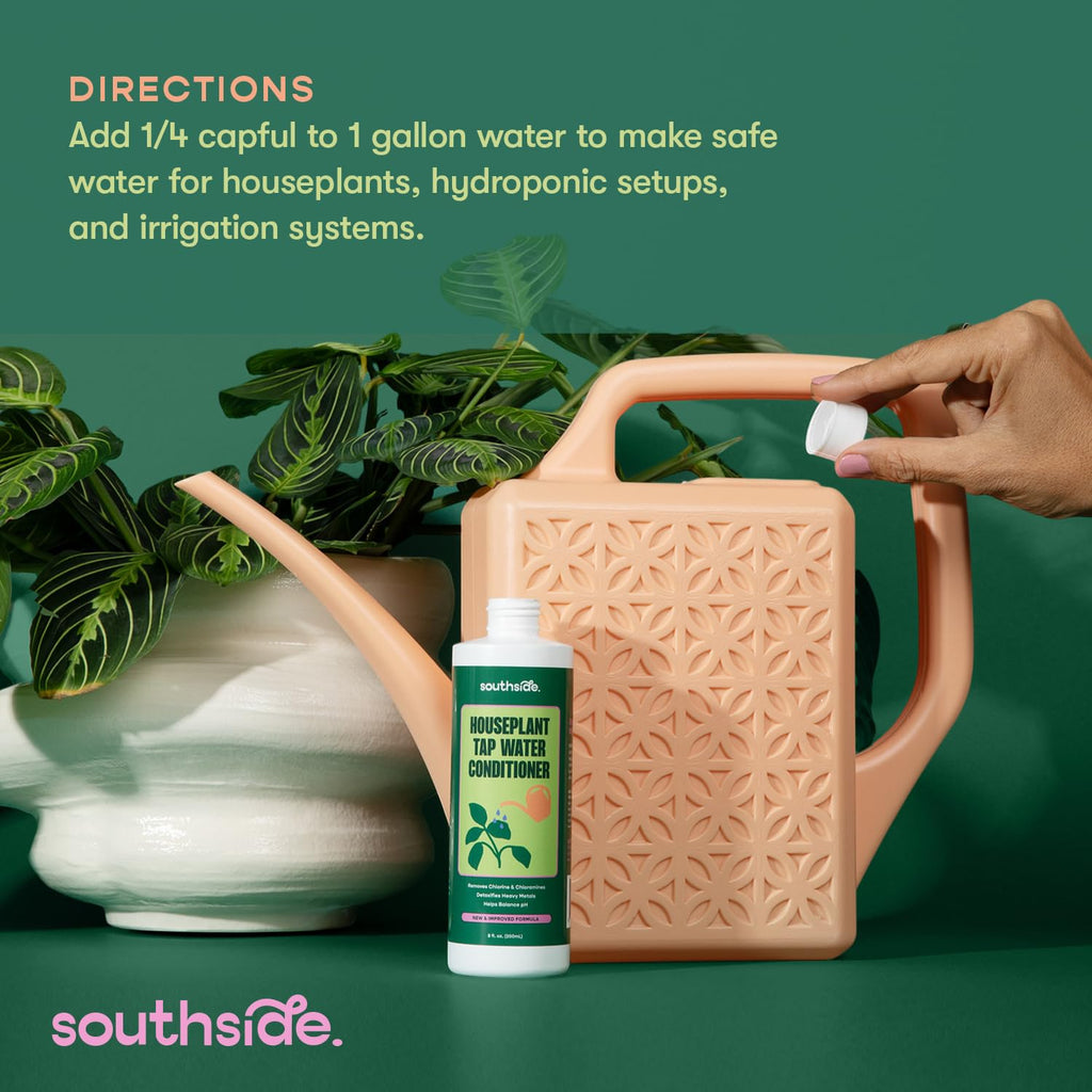 Enhance plant health with Southside Plants Tap Water Conditioner. Ideal for houseplants and hydroponic setups. Available at Curat Cart.