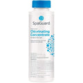 Premium imported SpaGuard Chlorinating Concentrate, a quick-dissolving sanitizer for spas and hot tubs, available at Curat Cart.