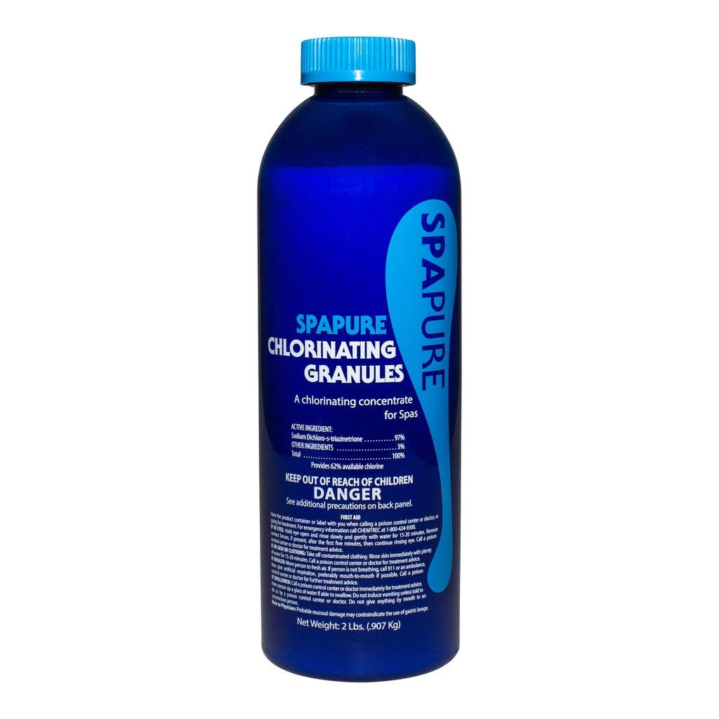 Discover SpaPure Chlorinating Granules, a premium imported chlorinating concentrate for spas, available at Curat Cart.