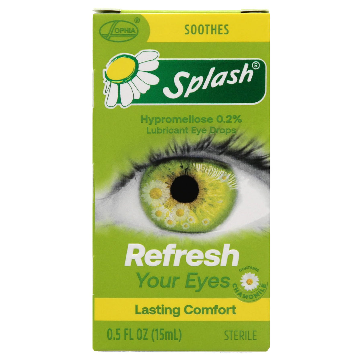 Splash Refresh Soothing Eye Drops in official packaging for lasting comfort, available at Curat Cart. Perfect for dry eyes.
