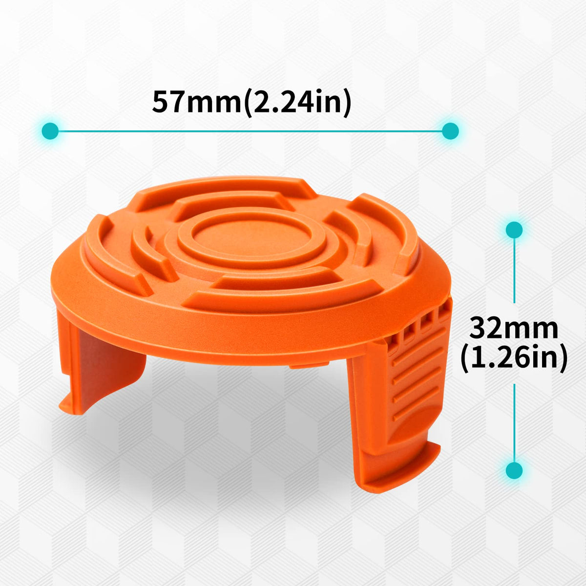 Worx Trimmer Spool Cap Cover, 100% Authentic, available at Curat Cart, ensuring top performance for your gardening needs.