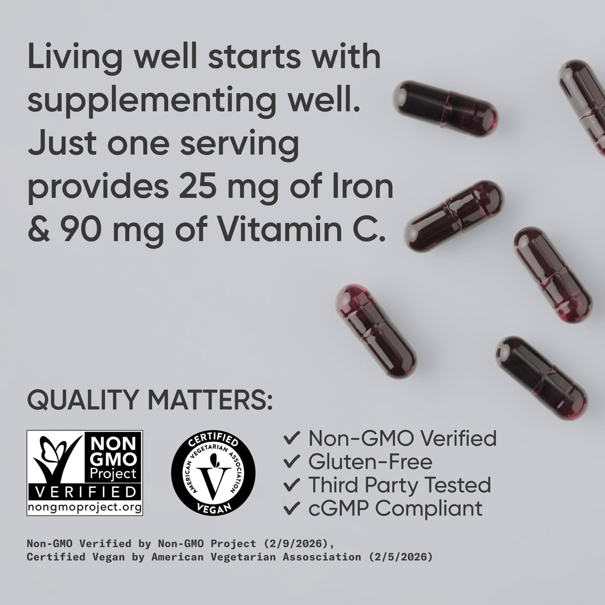Discover Sports Research Iron Biglycinate, specially curated by Curat Cart, offering essential iron and vitamin C for wellness.