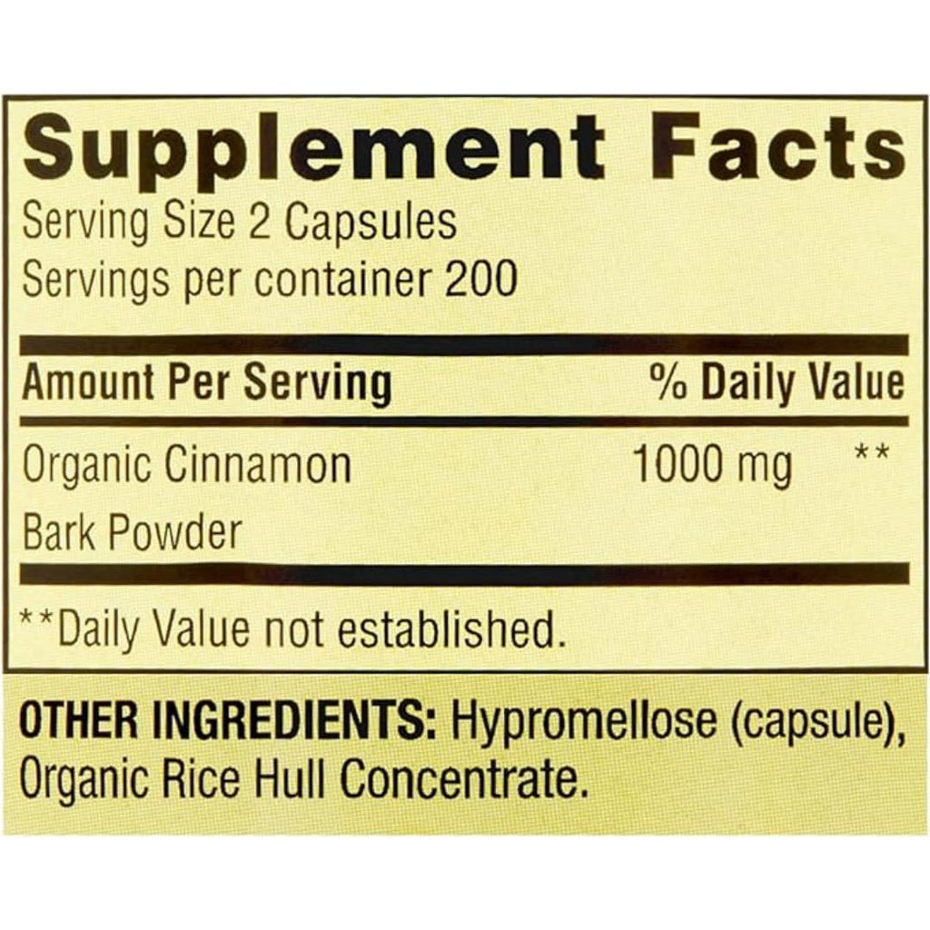 Spring Valley Cinnamon Supplement provides 1000 mg of organic cinnamon per serving. 100% Authentic and available at Curat Cart in India.