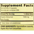 Spring Valley Cinnamon Supplement provides 1000 mg of organic cinnamon per serving. 100% Authentic and available at Curat Cart in India.