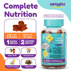 Squiggles Kids Multivitamin Gummies offer complete nutrition, specially curated by Curat Cart for healthy growth. Packed with essential vitamins.