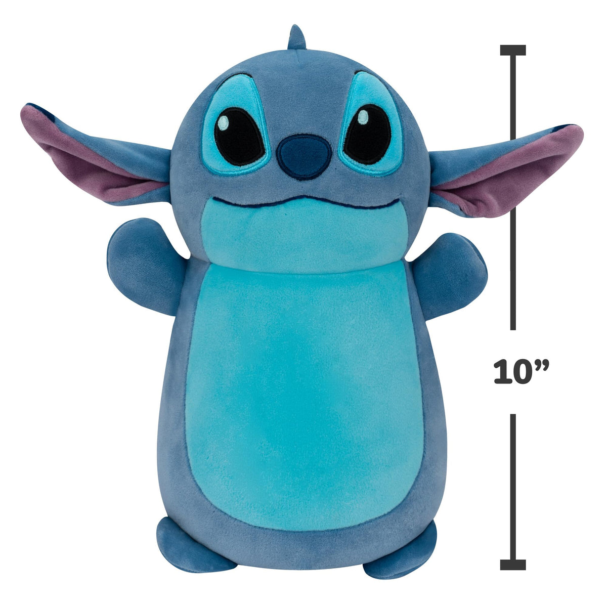 Adorable 10-inch Stitch Squishmallow, soft plush toy, perfect for Disney fans. Verified by CuratCart for quality assurance.