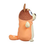 Authentic 10-inch Squishmallows Bluey Hug plush toy, featuring soft textures and a cute design ideal for cuddling.