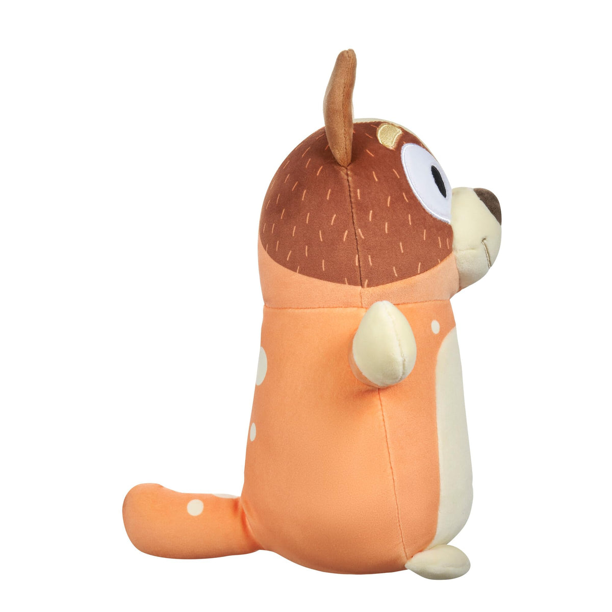 Authentic 10-inch Squishmallows Bluey Hug plush toy, featuring soft textures and a cute design ideal for cuddling.