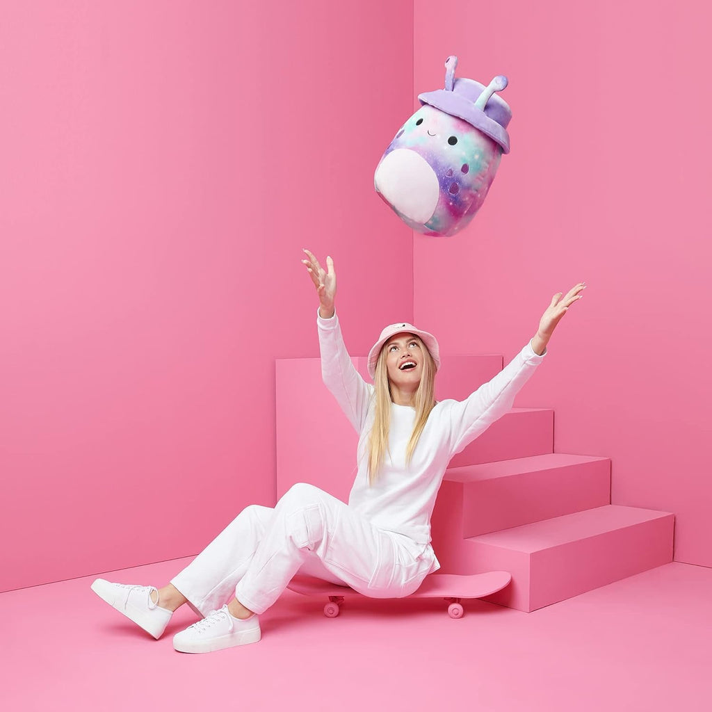 100% genuine Squishmallows 12in Jonah the Pu plush, featuring vibrant colors, soft fabric, and playful design.