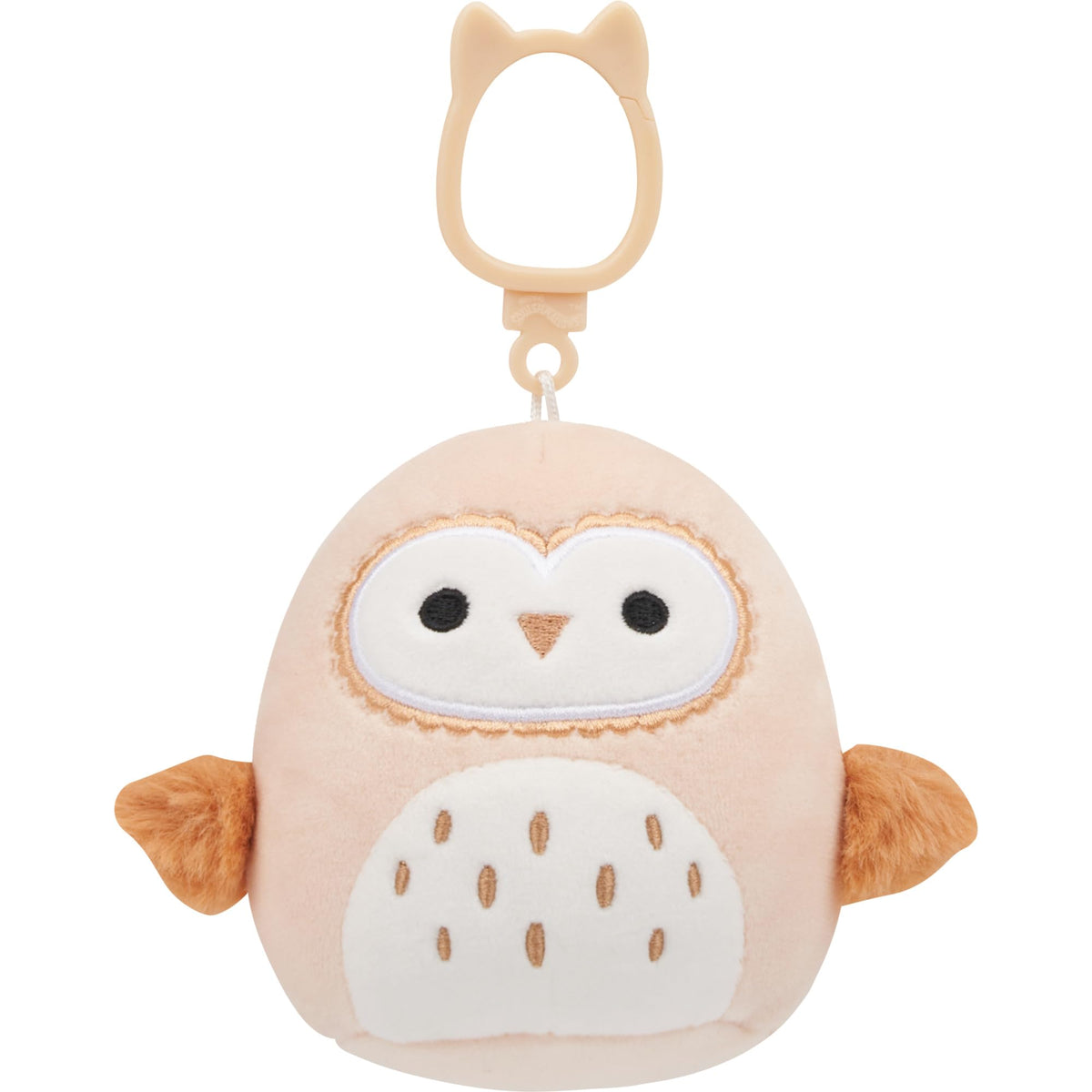 Squishmallows Original Clip 5-Pack features a cute owl plush. Soft, collectible, and perfect for on-the-go cuddles.