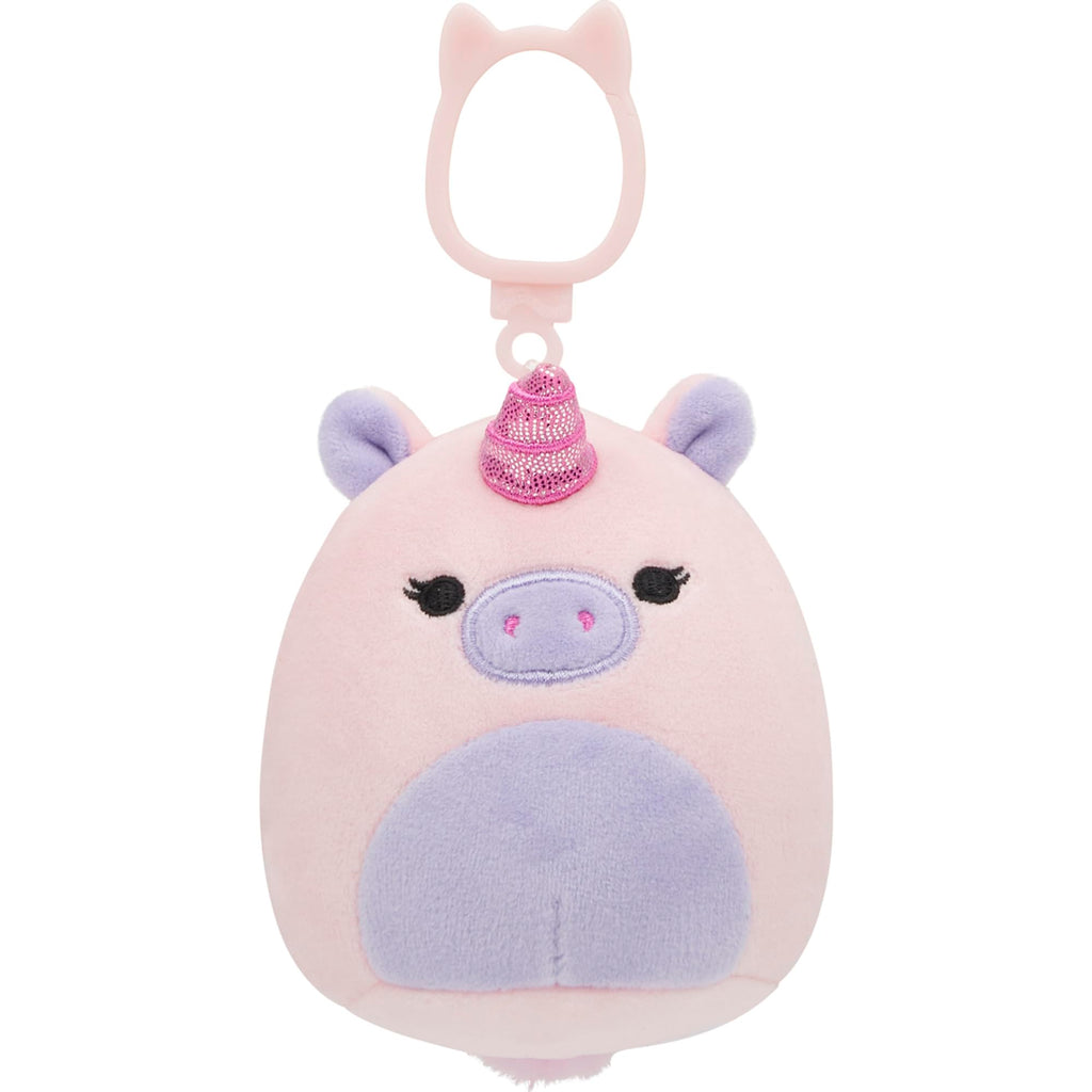 Cute unicorn Squishmallows clip, perfect for on-the-go fun! Available online. Order your 5-pack today!