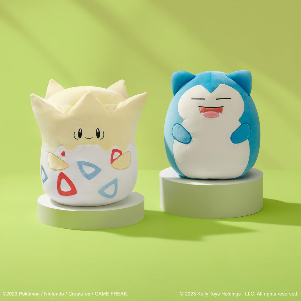Premium imported 14-inch Pikachu Squishmallow; soft, huggable, and perfect for collectors of Pokémon plush toys.