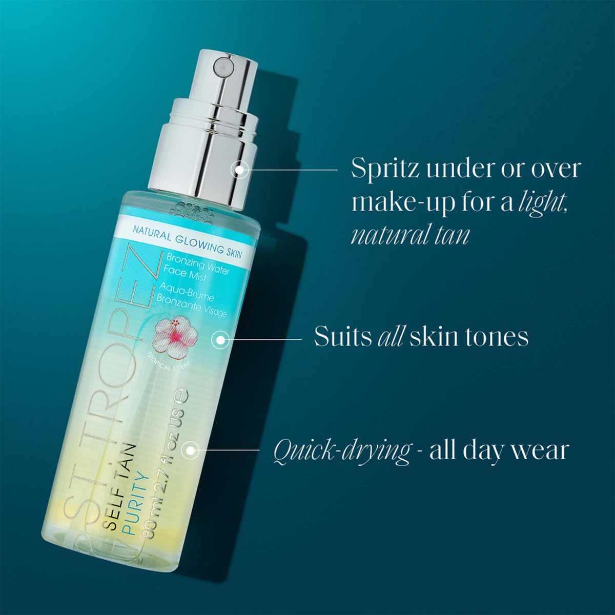 Discover St. Tropez Self Tan Face Mist, perfect for a natural glow. Available in India, order online for quick delivery.