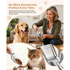 Stainless Steel Dog Food Scoop ensures precise portioning for your pet's meals. 100% Authentic, available at Curat Cart in India.