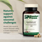 Allerplex Lung Health Support by Standard Process in official packaging, designed to support seasonal challenges. Available at Curat Cart.