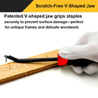 Discover the Heavy Duty Staple Remover Tool with a patented V-shaped jaw, exclusively at Curat Cart, designed for delicate tasks.