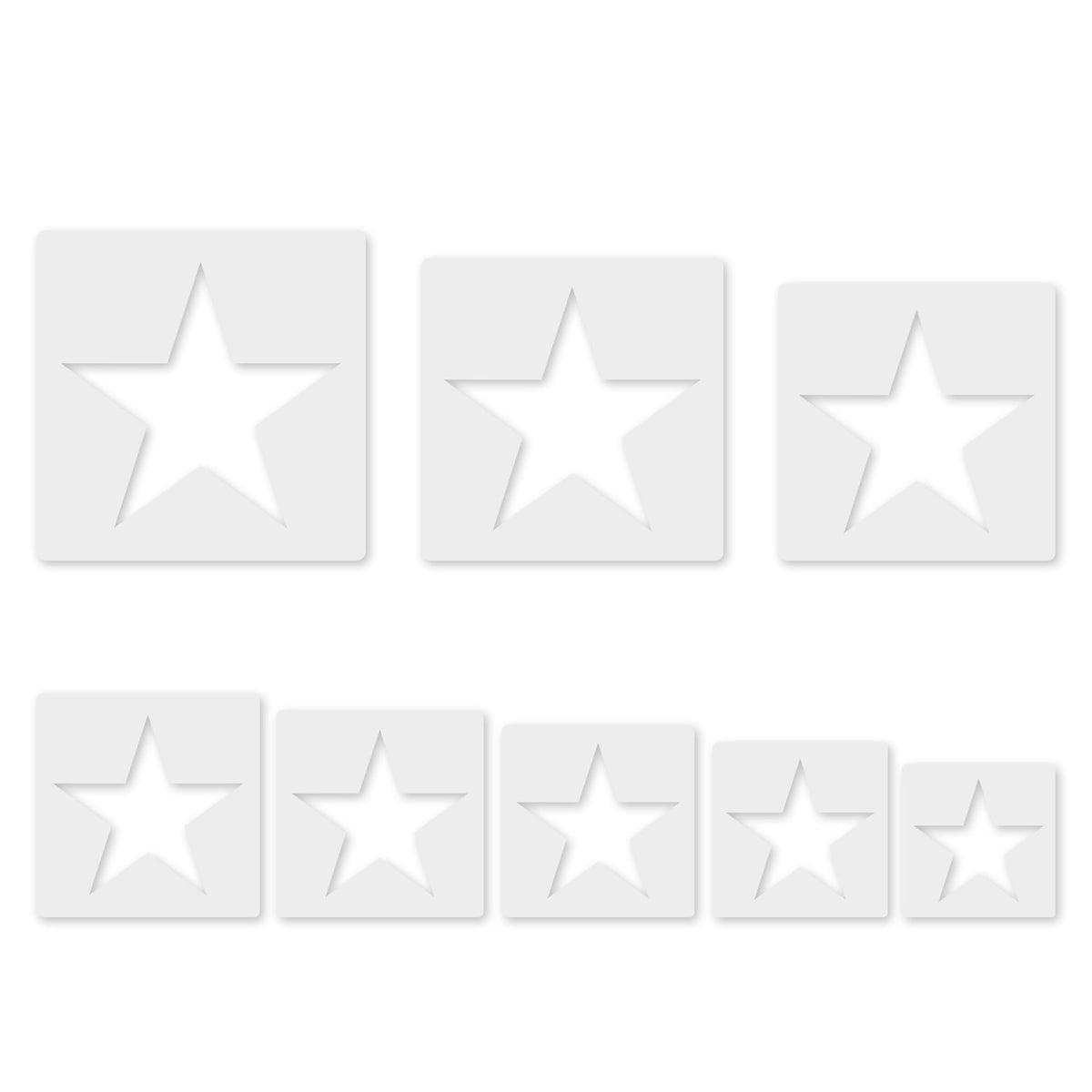 Discover premium imported star stencil templates, ideal for crafts and DIY projects, available at Curat Cart.