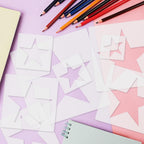 Star stencil templates, specially curated by Curat Cart, perfect for creative projects and crafts. Elevate your artistry today.