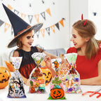 STEFORD Halloween Cellophane Bags filled with treats, perfect for celebrations. 100% Authentic, available at Curat Cart in India.