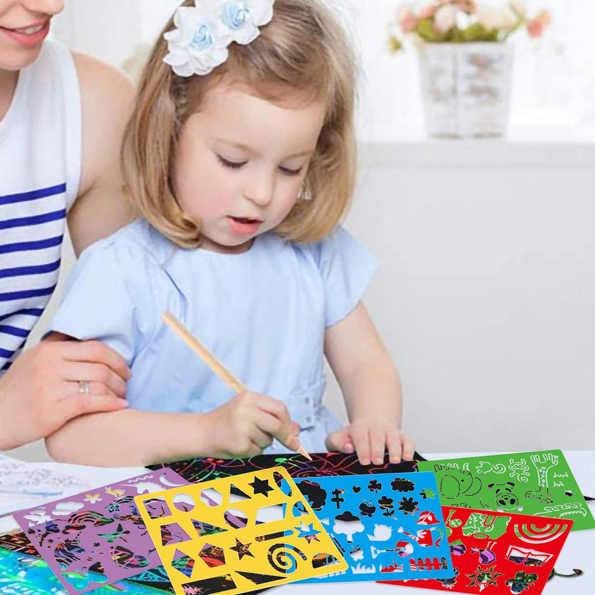 Engage creativity with the Stencil Drawing Kit for Kids, perfect for enhancing artistic skills. Available at Curat Cart.