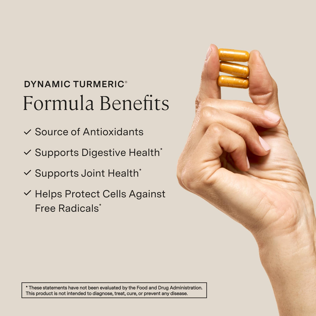 Dynamic Turmeric Curcumin capsules offer antioxidant support and digestive health. 100% Authentic, available at Curat Cart in India.