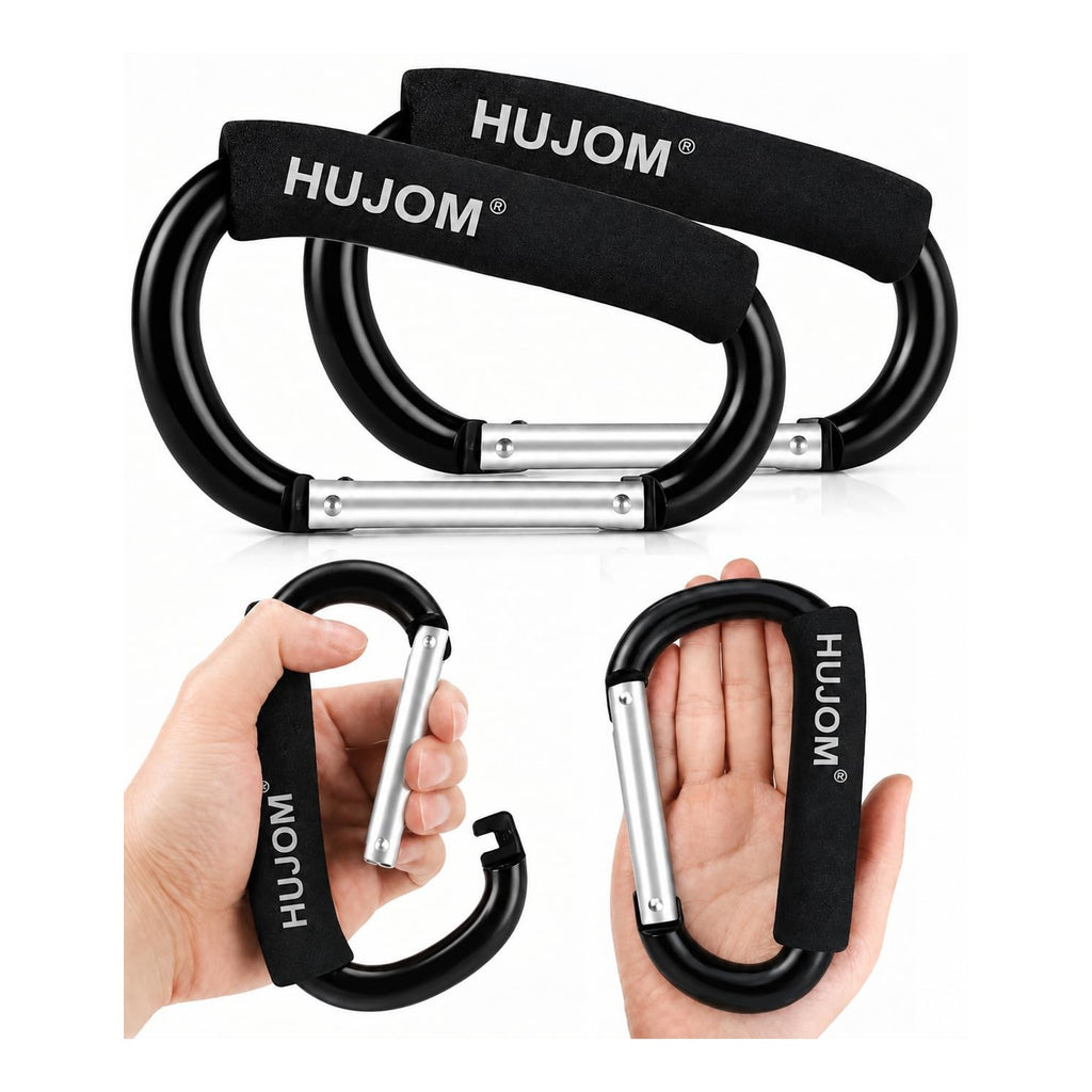 Premium imported heavy duty stroller hooks for secure carrying, perfect for parents. Available at Curat Cart.