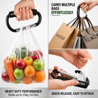 Elevate your carrying experience with premium imported heavy duty stroller hooks from Curat Cart, designed for effortless bag transport.