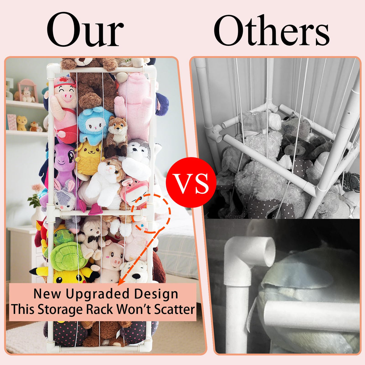 Discover the upgraded Stuffed Animal Storage Organizer at Curat Cart, designed to keep your toys tidy and accessible. Perfect for daily use.