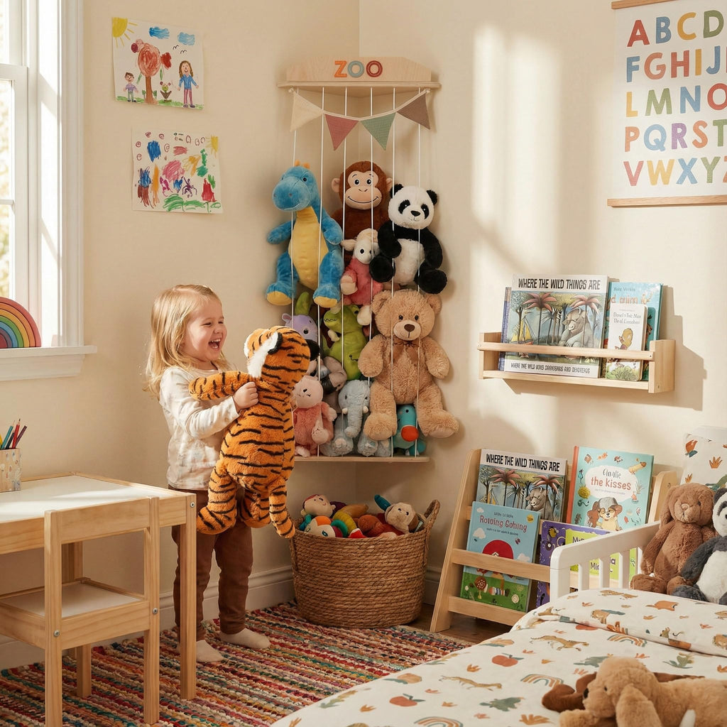 Organize toys with the Stuffed Animal Storage Zoo, 100% Authentic and available in India at Curat Cart. Perfect for tidy playrooms.