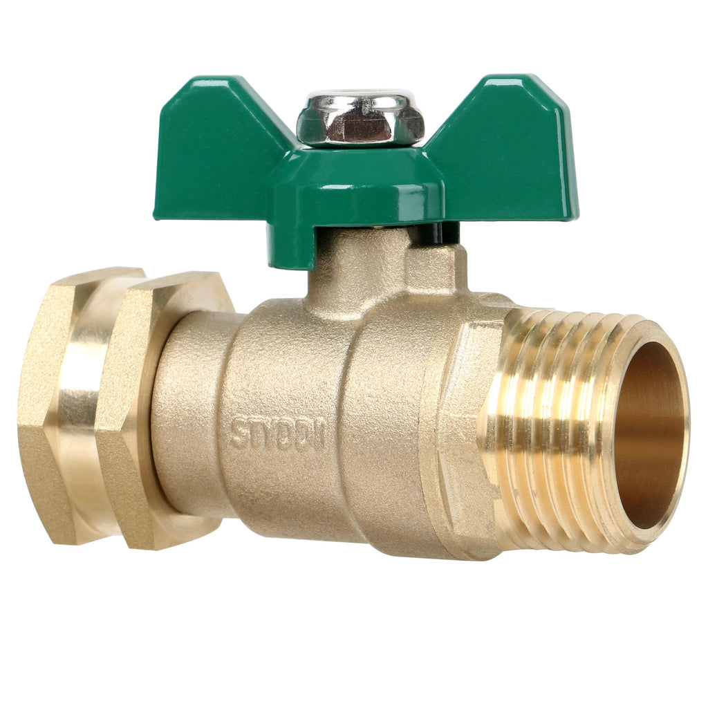 Discover the STYDDI Brass Garden Hose Shut Off Valve, a premium import enhancing your gardening experience. Available at Curat Cart.