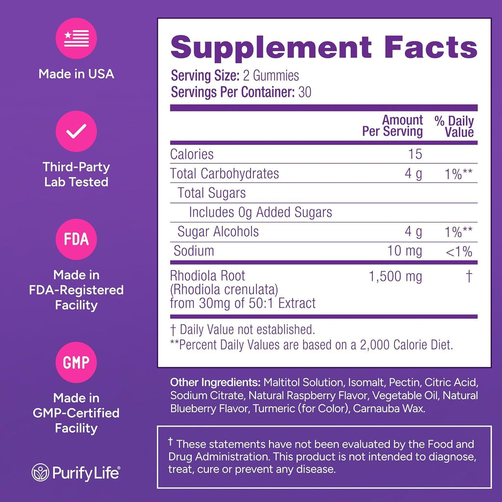 Rhodiola Rosea Gummies offer a delicious way to enhance your wellness routine. Perfect for daily use, available at Curat Cart.