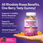 Rhodiola Rosea gummies support stress response and mental clarity, 100% Authentic, available in India at Curat Cart.