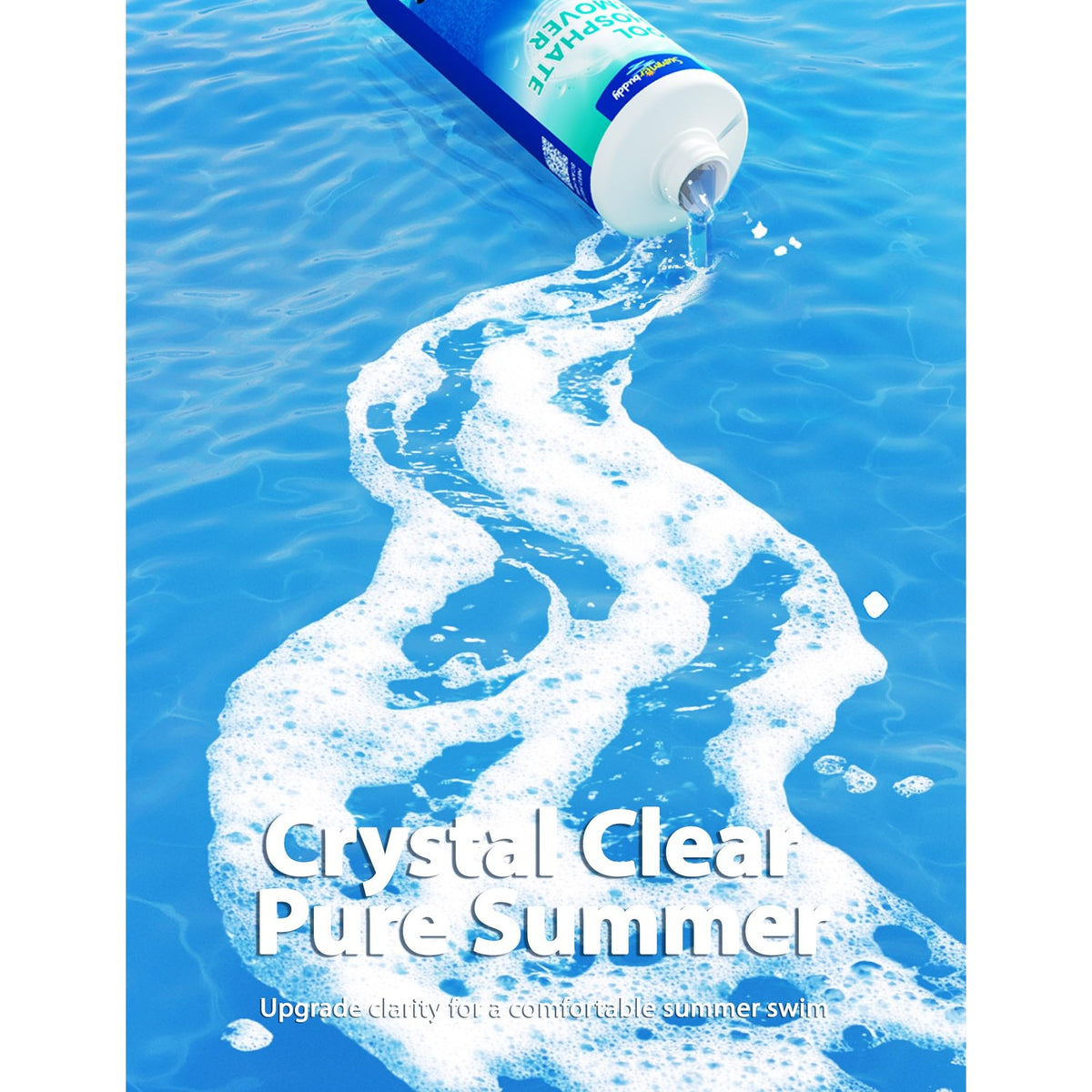Summerbuddy Pool Phosphate Remover ensures crystal clear water for your pool. Available in India at Curat Cart, 100% Authentic.