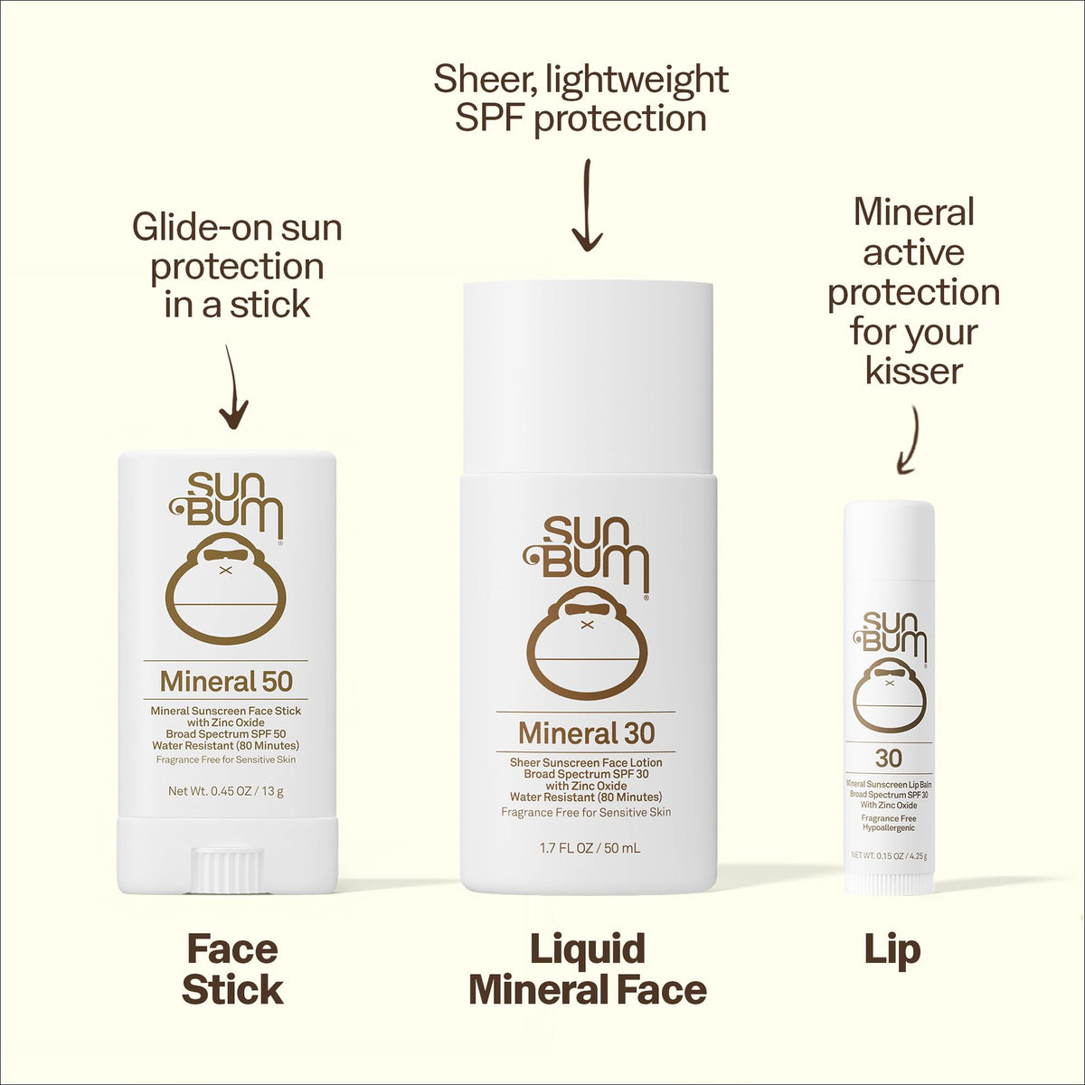 Sun Bum SPF 30 Lip Balm in original packaging, offering lightweight, mineral-based sun protection for lips.
