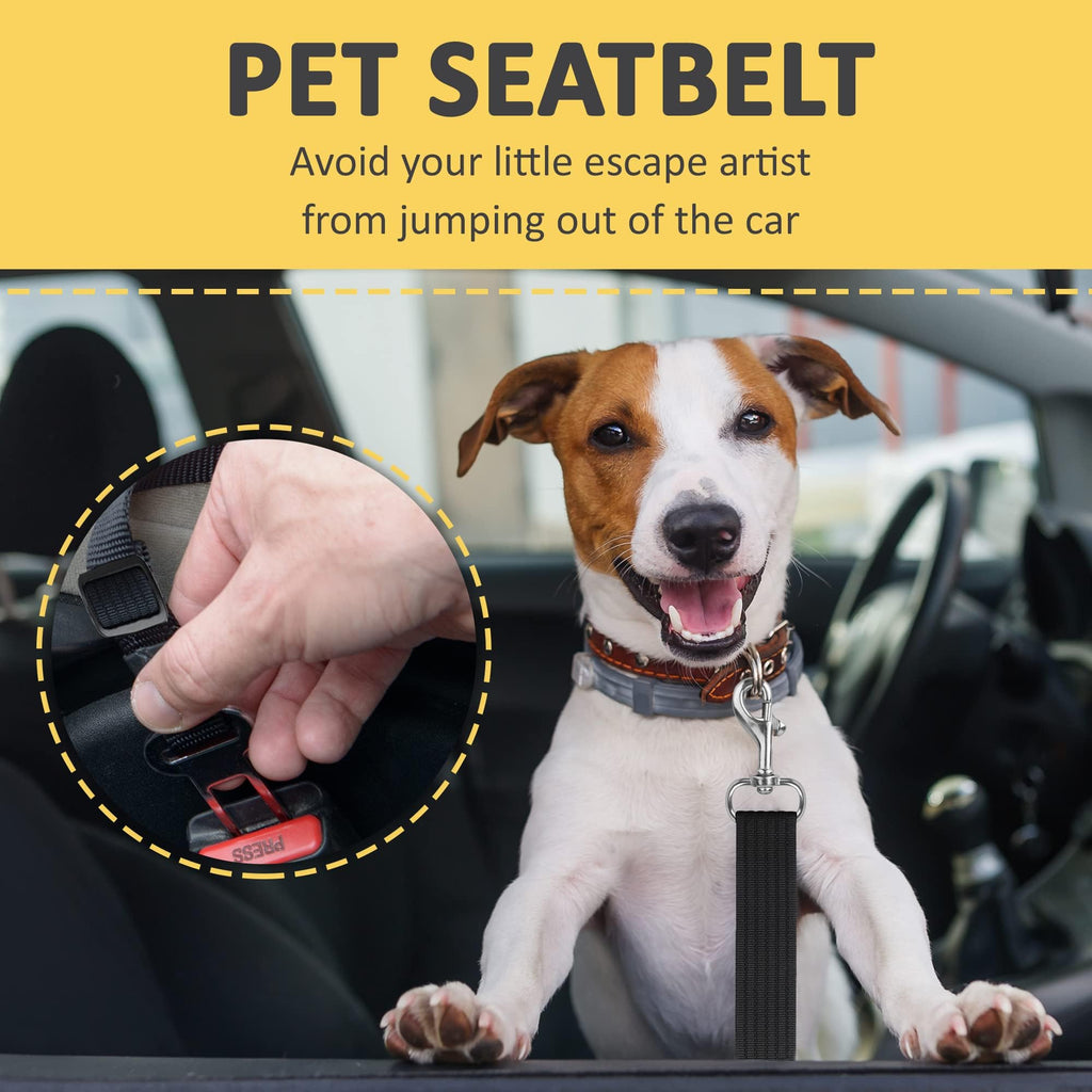 SunGrow Dog Seat Belt for Car keeps your pet secure and safe during travel. Perfect for daily use. Available at Curat Cart.