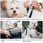 Ensure your dog's safety with the premium imported SunGrow Dog Seat Belt for Car, available at Curat Cart. Perfect for secure travels.