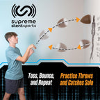 Experience the Supreme Silent Sports Bounceback Football, specially curated by Curat Cart for solo practice and skill enhancement.