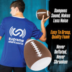 Supreme Silent Sports Bounceback Football features high-quality foam, dampens sound, and comes in official packaging at Curat Cart.