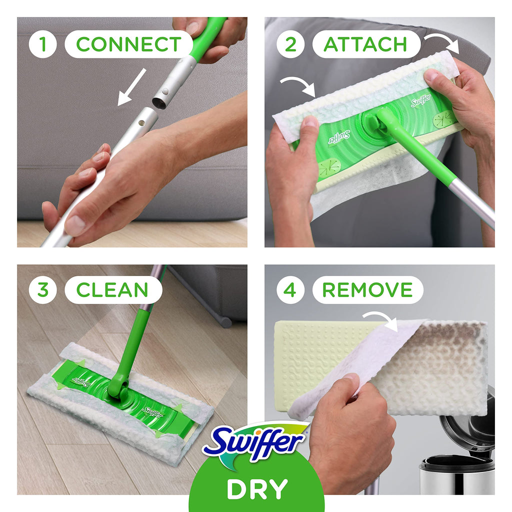 Experience effortless cleaning with Swiffer Dry Sweeping Refills, exclusively curated by Curat Cart for your home care needs.