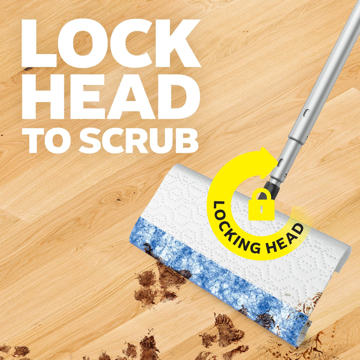 Swiffer Heavy Duty Mop Refills in official packaging, designed for effective cleaning. Available at Curat Cart.