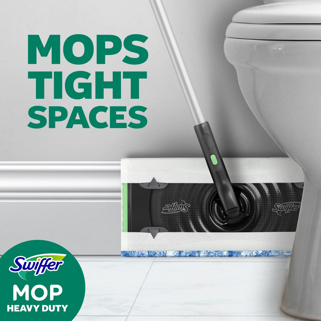 Swiffer Heavy Duty Mop refills expertly designed to clean tight spaces, exclusively available at Curat Cart.