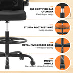 Discover the Synorla Ergonomic Drafting Chair, specially curated by Curat Cart for ultimate comfort and style in your workspace.