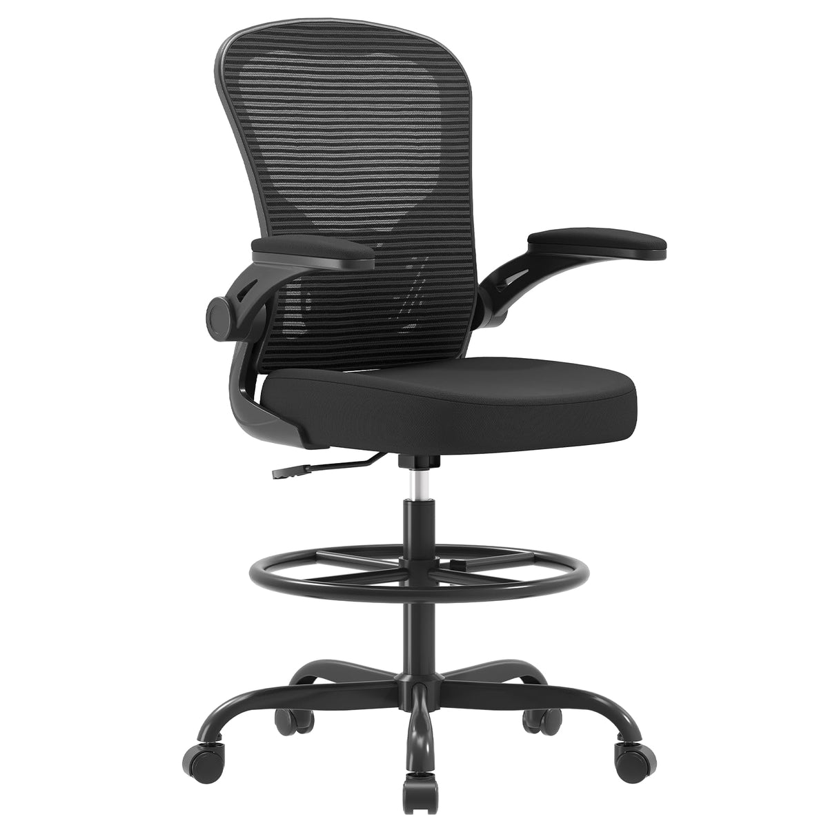 Experience comfort with the Synorla Ergonomic Drafting Chair, a premium import ideal for workspace elegance. Available at Curat Cart.