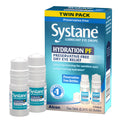 Systane Hydration Eye Drops, premium imported twin pack for dry eye relief. Available at Curat Cart for ultimate hydration.